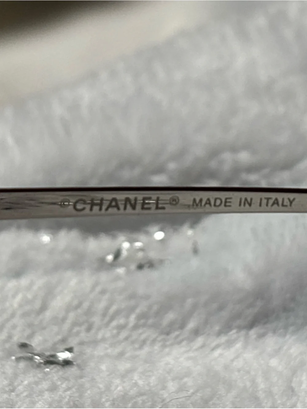 Chanel Rimless Pink Gradient Sunglasses with Gold Bridge